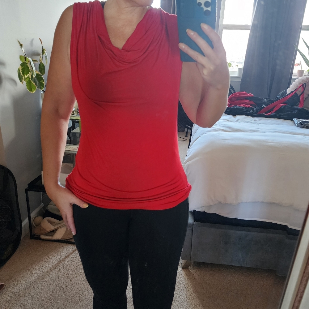 Red cotton blouse**Everything Must Go SALE*